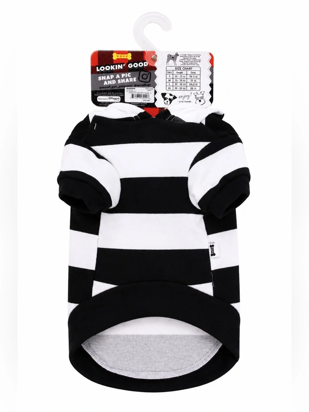 Bad Dog Prisoner Pet Hoodie Costume Medium Halloween Dog Shirt NWT